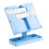 Adjustable Foldable Plastic Reading Stand with Page Clip-Blue 1