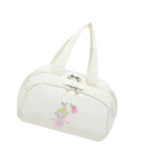 Hand Carry Design Makeup Bag Large Capacity Fashionable-White