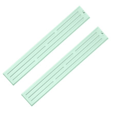 Set mit 2 schmalen, biegsamen Sanitärmatten, die sich-Grün