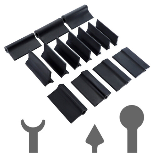 Lot de 14 disques de polissage en caoutchouc multi-formes pour