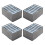 Group Of 4 Seven Cell Storage Boxes Sturdy Non interlaced-L 1