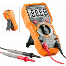 Multimètre TRMS haute précision, testeur numérique à sélection automatique de gamme, mesure avec précision la tension AC/DC, le courant, la