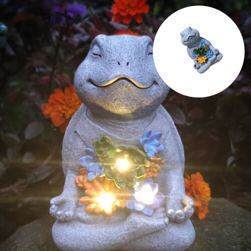 Gartendekorative solarbeleuchtete Schildkrötenfigur zur 1