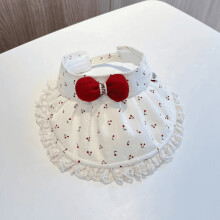 (Red)Summer Baby Girl Sun Hat With Wide Brim And Cherry Print For Outdoor Protection