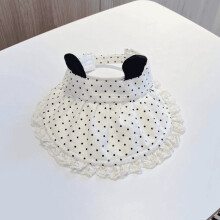 (Black)Summer Baby Girl Sun Hat With Wide Brim And Cherry Print For Outdoor Protection