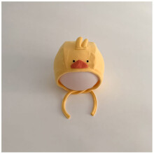 (Yellow)Baby Ear Cover Hat For Autumn Spring Cotton Windproof Toddler Headwear