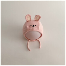 (Pink)Baby Ear Cover Hat For Autumn Spring Cotton Windproof Toddler Headwear