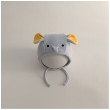 (Blue)Baby Ear Cover Hat For Autumn Spring Cotton Windproof Headwear Toddler