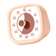 Handige countdown-timer Visuele timer van 60 minuten voor-Beige