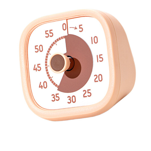 Handige countdown-timer Visuele timer van 60 minuten voor-Beige