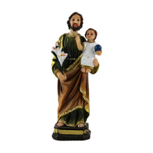 Handgemaakt religieus harsbeeld van Maria's-Jezus ornamentstijl