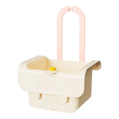Effortlessly Touch Release Disposal Sink Strainer-Milk white