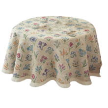 Housse de table ronde Ă franges, plusieurs mesures,-MS 150cm