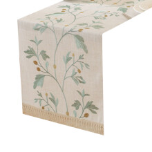 Sturdy Long Time Use Table Runner Strips Wrinkles Proof-Green B