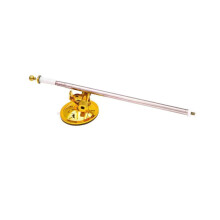 Stainless Steel Telescoping Flagpole Heavy-Golden with 1 meter