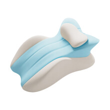 Orthopedisch bedkussen-Comfortabel blauw en Slaapkussen plus