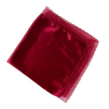 Quadratischer Schal aus Satin, Seide, glatte Textur, tragbar-Rot