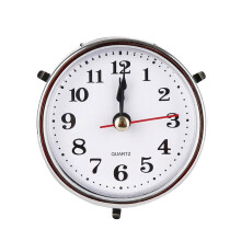 Mini Quartzs Clock Insert 2.56Inch Round-Arab Silver Style1