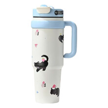 Flacons portables à gorgée extra large 304 316 matériaux-Bleu