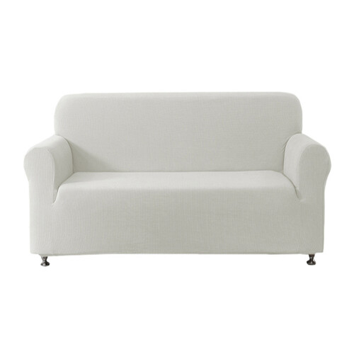 Elastische Sofaschoner, leicht zu reinigendes-Zweisitzer Weiß