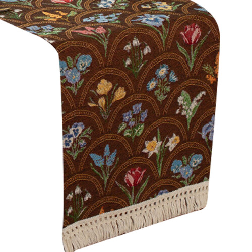 Multifunctional Buffet Table Cover Portable-Coffee color D