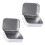 2 stuks decoratieve blikken containers scharnierende-   Wit 1