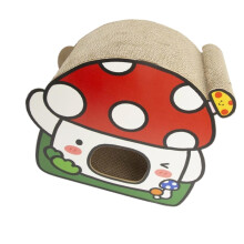 Lit Ă gratter pour chats et chiots, lit en forme de champignon
