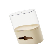 Plastic Storage Box With Decorative Lid for Tissues-Creamy 1
