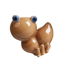 Keramik-Pflanzenhalter in Emmet-Form, Aufbewahrungseimer,-braun