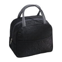 Wetterfeste, isolierte Lunchtasche mit wasserdichtem-Schwarz