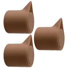 3 stuks siliconen wijnstoppers elegante kleur-Koffie kleur