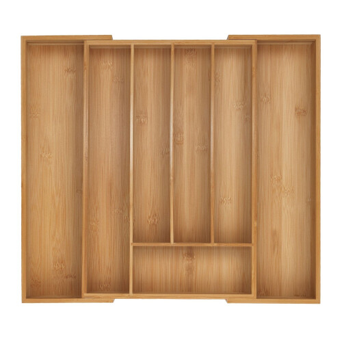 Bamboo Adjustable Cutlery Tray for Drawers