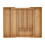Bamboo Cutlery Tray, Adjustable Drawer Organizer 1