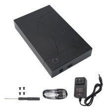 3.5 Inch HDD Enclosure USB 3.0 to Hard Drive Case SSD Enclosure External Solid State Hard Drive Disk Box-US Plug