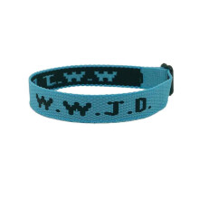 Christliche Armbänder für Gläubige, WWJD-Armband mit verstellbarer Größe, gewebte Armbänder mit inspirierender Botschaft, modisches Accessoire