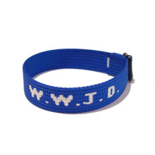 Verstellbares Glaubensarmband für Christen, gewebte Armbänder mit inspirierendem Text, christliches Geschenkarmband für kirchliche