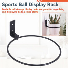 2 Pack Faltbarer  Halter Montiert ein der Wand, Sport  PräSentation StäNder für Basketball, Volleyball, Rugby, FußBall, FußBall