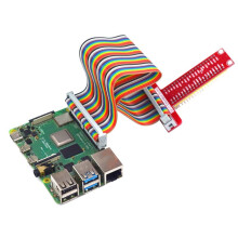 For Raspberry Pi GPIO T-Type Expansion Board+40Pin Color Cable 4B/3B+/ZERO/W