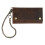 CTM Men's Hunter Leather Long Trifold Chain Wallet 2