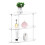 Acrylic Triangle End Table - 3 Tier Corner Side Table - Small Corner Table for Living Room, Bedroom, Bathroom 6