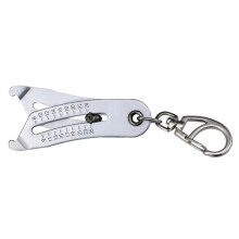 VĂ©rificateur de Taille de Filetage PrĂ©cis Porte-ClĂ©s Jauge D'Ătrier Portable Ăcrou Hexagonal Taille de Filetage de Vis Outils de Mesure Manuels