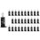 Black plastic white, mounting for  CPU cooler, 30 pcs 1
