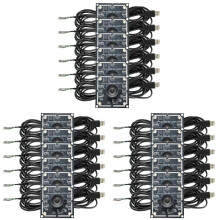 18 Pièces Module de Caméra 100 Degrés 1MP OV9732 1280x720 USB Pilote Gratuit Mise au Point Manuelle, avec Câble de 2 Mètres pour WinXP/7/8/10