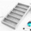 2 StüCk Brillen-Displaybox mit 6 FäChern, Brillen-Organizer-Sortierbox, Brillen-Display-Schmuck-Organizer-Tablett, A 3