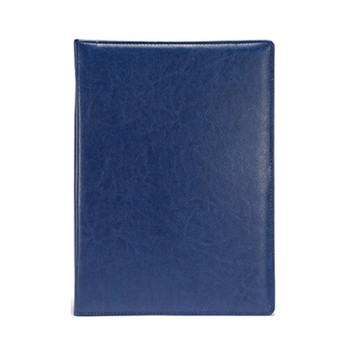 A4 PU Padfolio File Folder Portfolio Business Document Holder Metal Clipboard Pad Document Organizer Holder, C