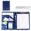 A4 PU Padfolio File Folder Portfolio Business Document Holder Metal Clipboard Pad Document Organizer Holder, C 10