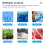 Water Soil Quality Tester Digital PH/EC/TEMP 3-in-1 Tester Multi-Function Testing PH Meter for Aquariums Pools Dough 10