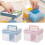 Clear  Stackable Storage Box with Storage Tray Plastic Multipurpose Storage Container Portable Travel Case, 5