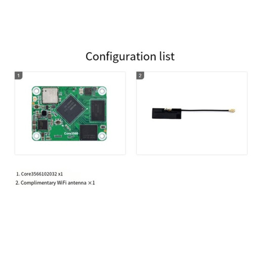Modulo Core3566, Processore Quad-Core Rockchip RK3566, per Raspberry Pi CM4, 2 GB + 32 GB Emmc con Wi-Fi 2