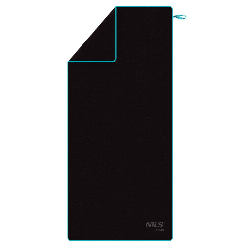 Mikrofaserhandtuch 200x90 cm, Schwarz-Blau